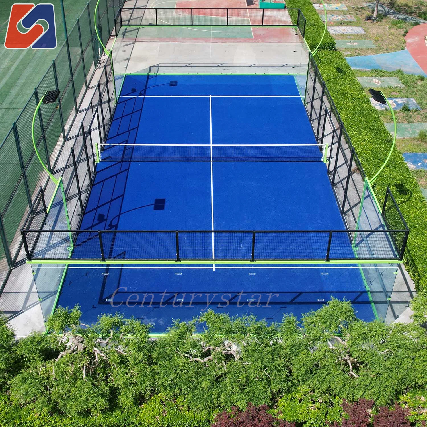 Producent Hurtownik Kryty Zewnętrzny Padel Court Szklany Padel Court, Paddle Panoramiczny Court Padel Tennis Court Na Sprzedaż