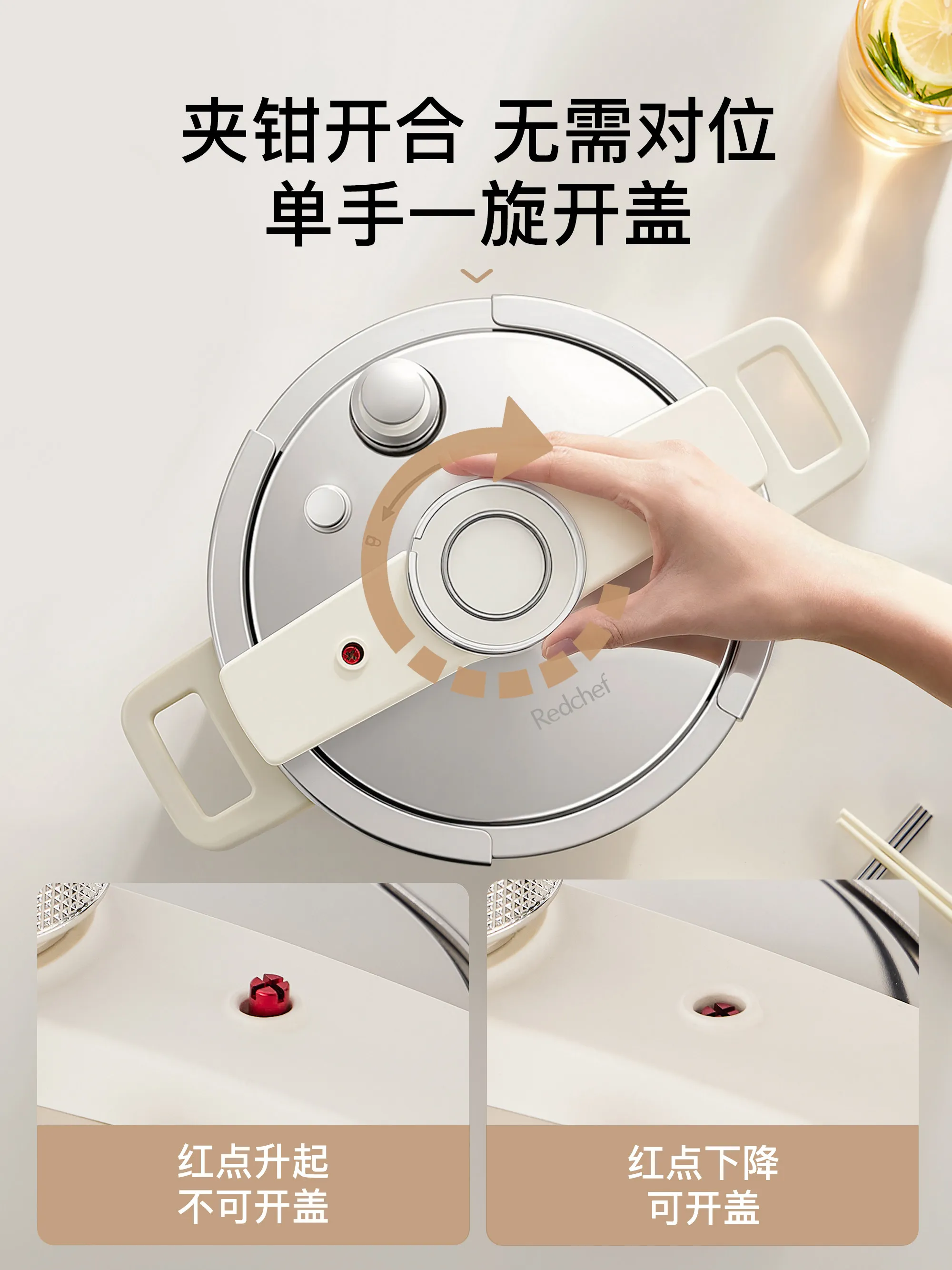 DSA pressure cooker household small stainless steel pressure cooker stew gas induction cooker universal