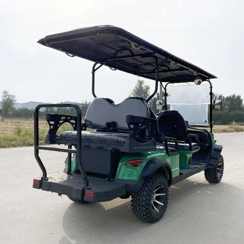 Hot Selling High Quality 4000W Electric Golf Cart 4 Seater Scooter Four Wheel Luxury Travel Electric Sightseeing Car With Roof