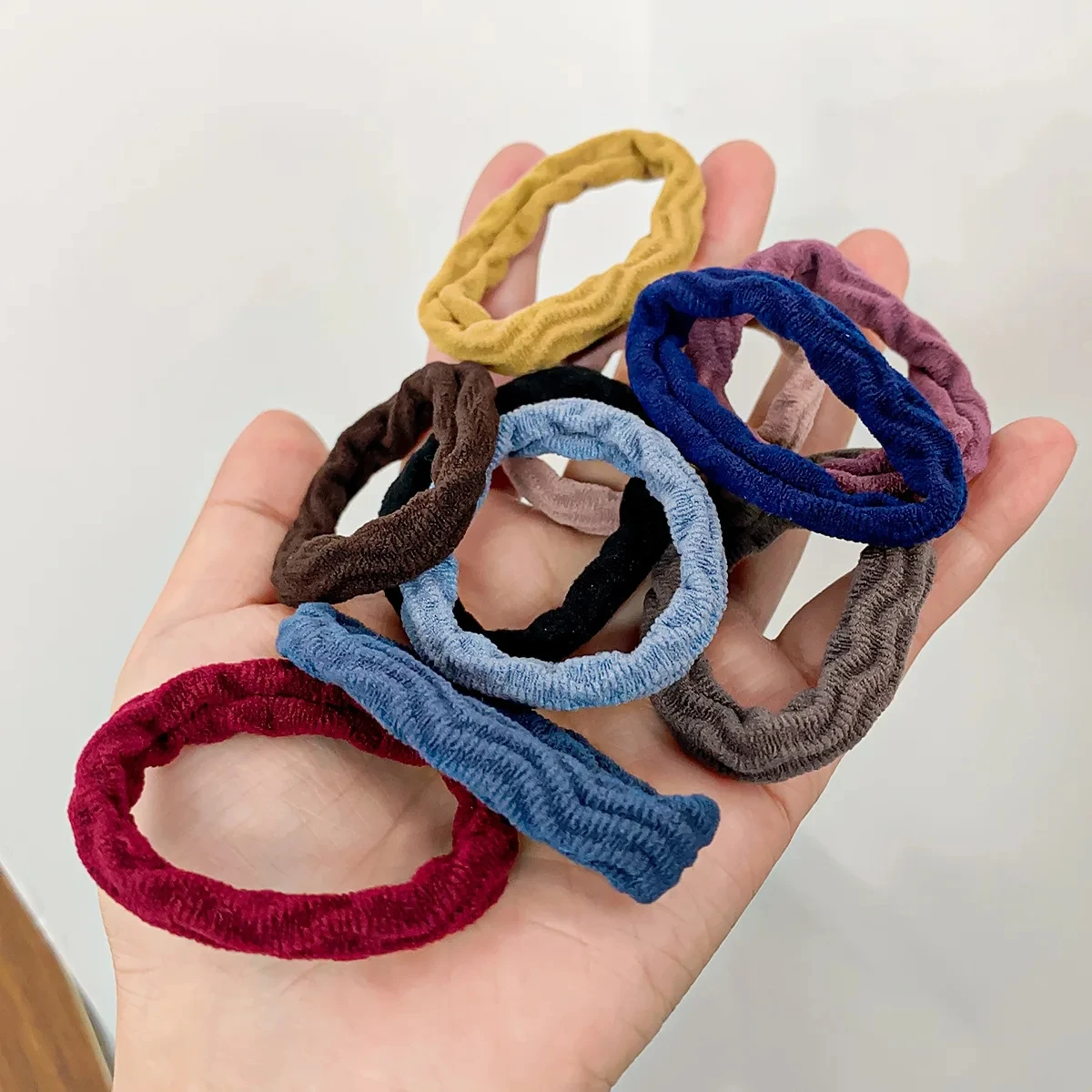 10 teile/satz neue Gummiband Haar gummi für Frauen koreanische einfache Bänder Haarring Mädchen Pferdes chwanz Haar gummis Mode Haarschmuck