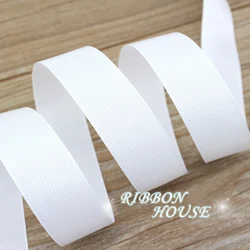 (10 Meters/lot) White Grosgrain Ribbon Wholesale Gift Wrap Christmas Decorations Ribbons Decoration House Party（12/25/40mm）