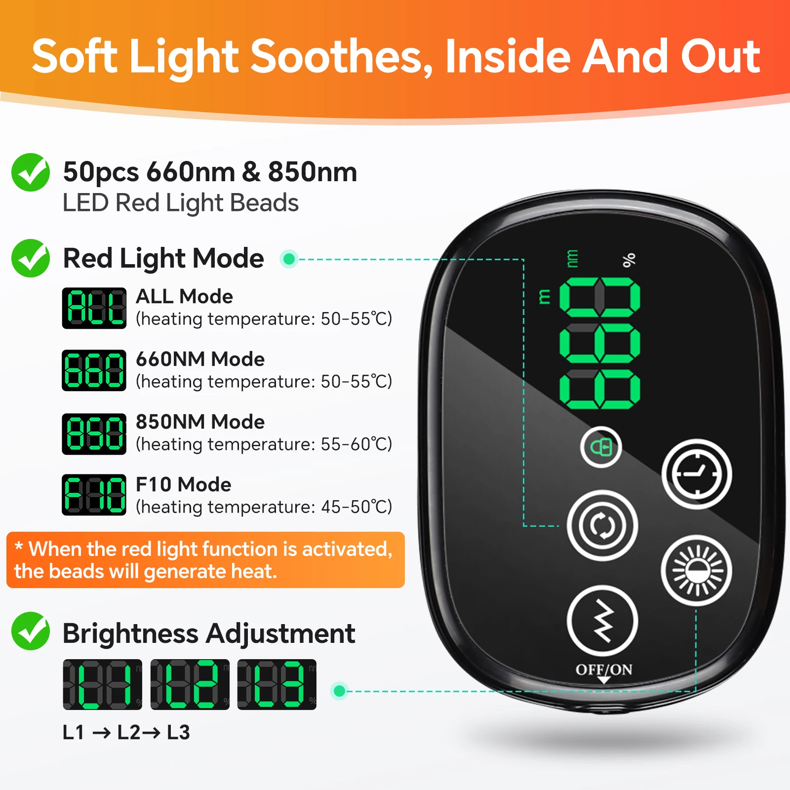 Cordless Red Light Electric Heating Vibration Massage Pad Infrared Shoulder Massager Hot Compress Belt for Relaxation