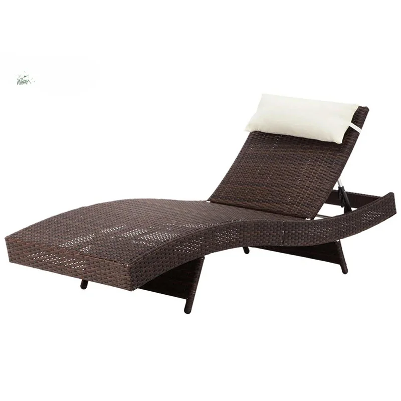 Pool Side Chairs Rope Metal Sun Lounge Wood Beach Luxury Outdoor Garden Swimming Sun Bed Hotel Aluminum Pool Chair