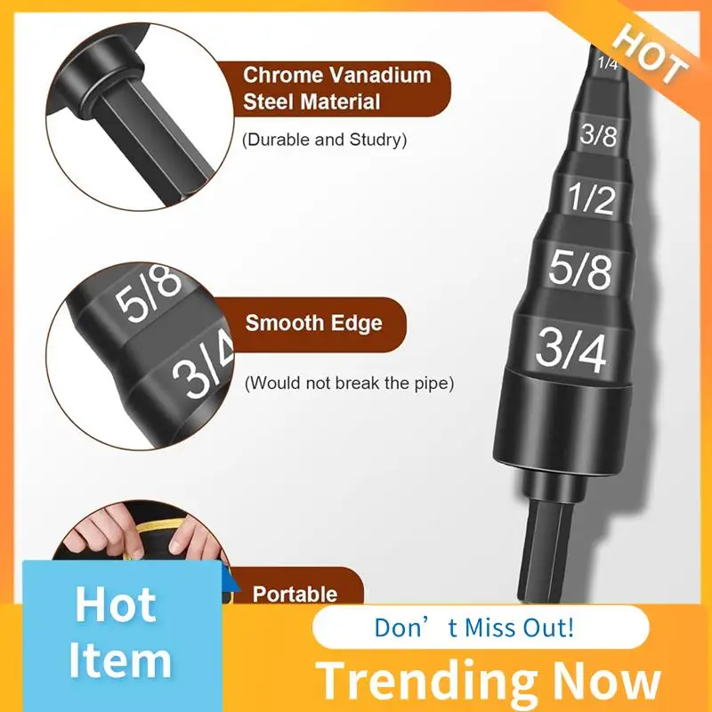 5-In-1 HVAC Repair Tool, 2PCS Air Conditioner Copper Pipe Tube Expander Soft Copper Tubing Swaging Tool Easy Install