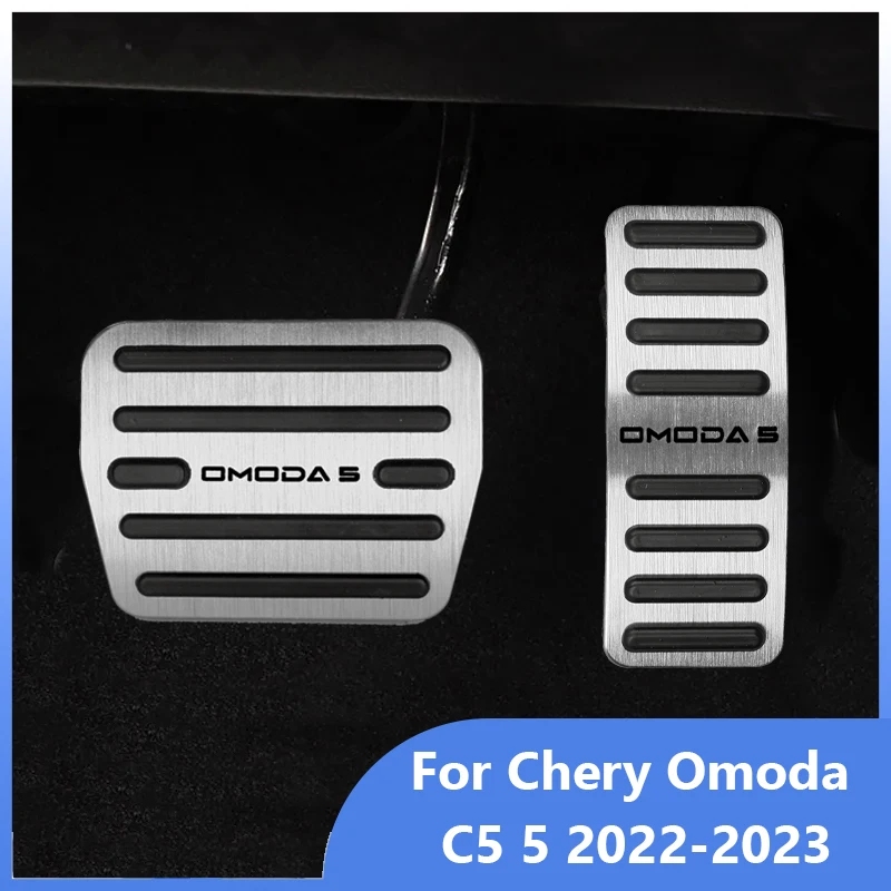 

Car Gas Fuel Brake Pedal Accelerator Non-Slip Cover Pad Case Rest Frame Accessories For Chery Omoda 5 C5 2022 2023 2024