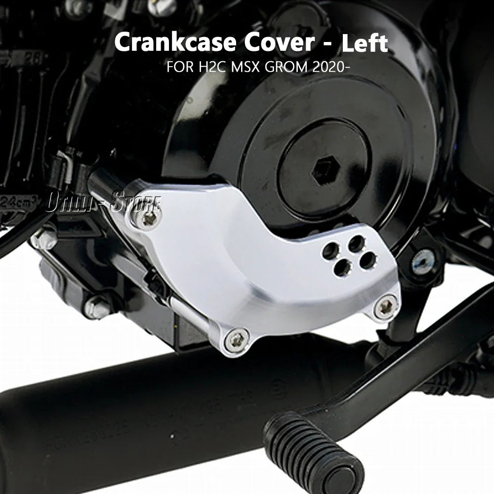 Nova motocicleta lado esquerdo direito manivela caso capa proteção do estator do motor para honda h2c msx grom 2020 2021 2022 h2c msx grom