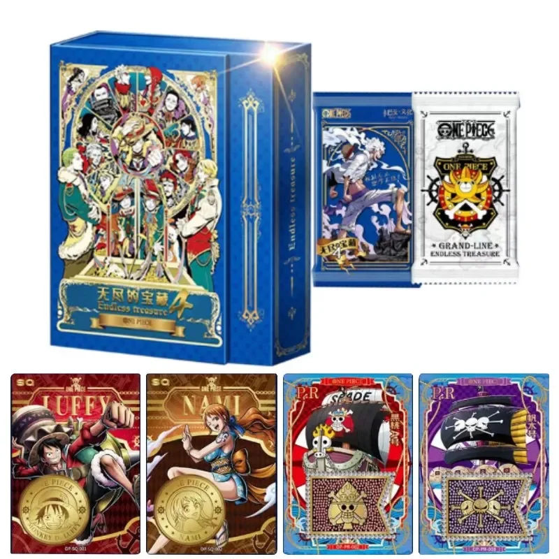 Wholesales Genuine One Piece Endless Treasure 4 Anime Collection Card Booster Box Series Rare SXR PR Card Toy Kids Birthday Gift