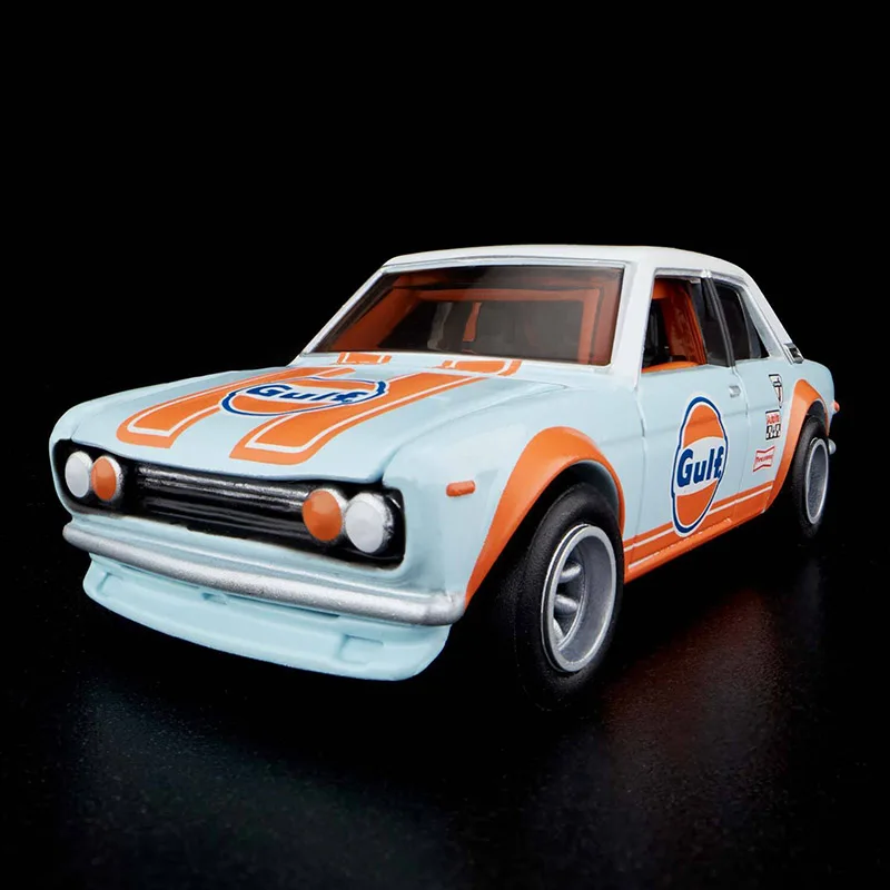 Hot Wheels RLC 2022 esclusivo 1971 Datsun Bluebird 510 Gulf 1:64 Diecast Collection Model Car Toy