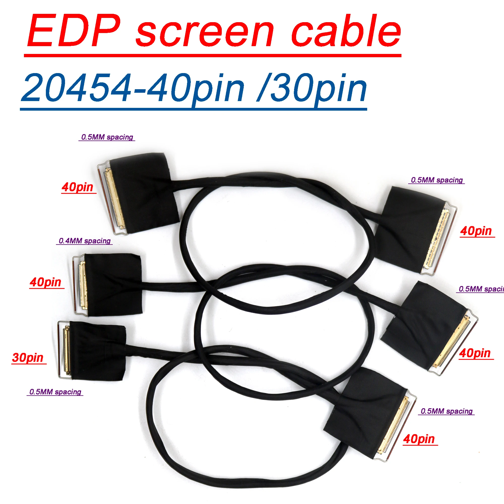 40pin 30pin Coaxial EDP Screen Cable 4K 2k 1080P LED LCD Display Screen Wire 4lane 2lanes For HDMI Type-c DP To EDP Drive Board