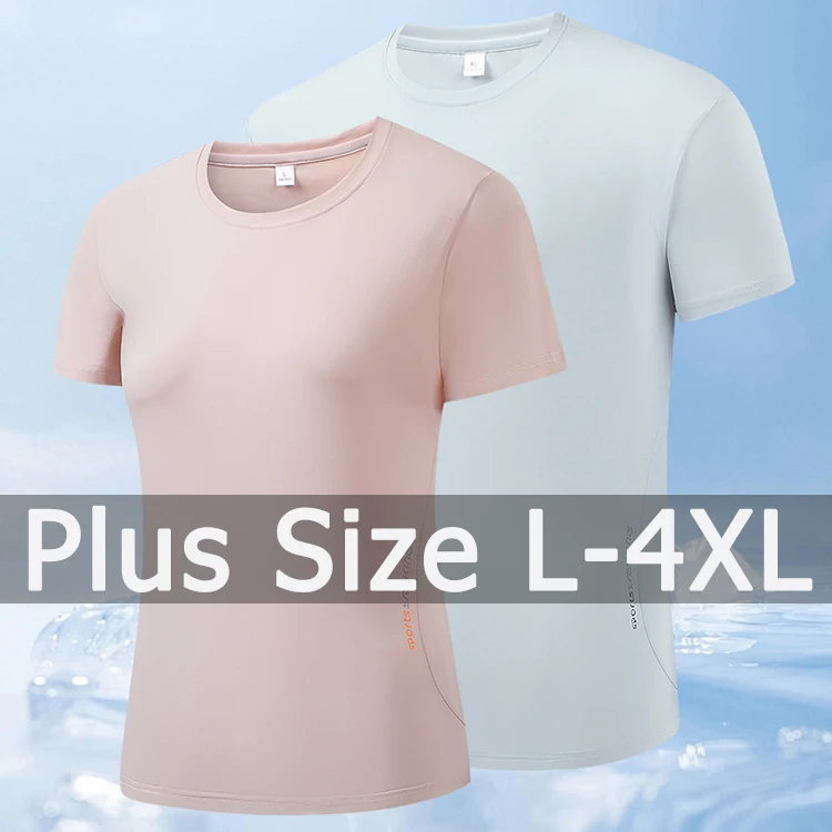 

Футболки женские размера плюс 3XL 4XL 50-85 кг Весна Лето Сплошной цвет Футболки больших размеров Женская одежда объеди사이즈 티셔츠 여성 Roupas Femininas