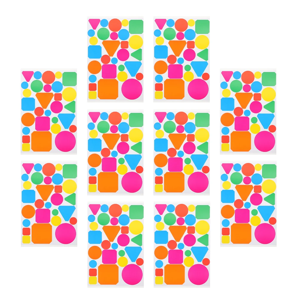 10 Sheets of Reward Stickers Multi-Function Irregular Small Kids Stickers Classroom Teacher Decorative Lovely Kids Accessory