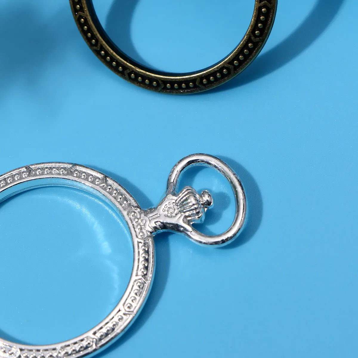 20Pcs Round Alloy Pendant Frame Charms for DIY Resin Epoxy Jewelry Making Necklace Earrings Crafts Gift DIY Ring