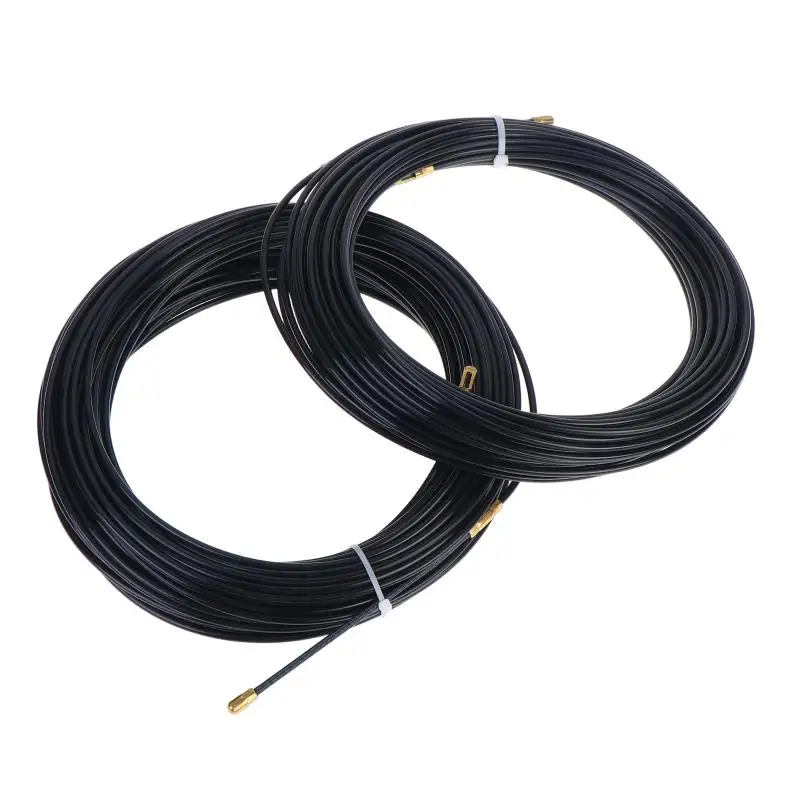 New 5/10/15/20/25/30M Cable Puller Nylon Electrician Spring Tape Wall Wire Lead 3mm Conduit Threader Puller Wiring Aid Tool view 4