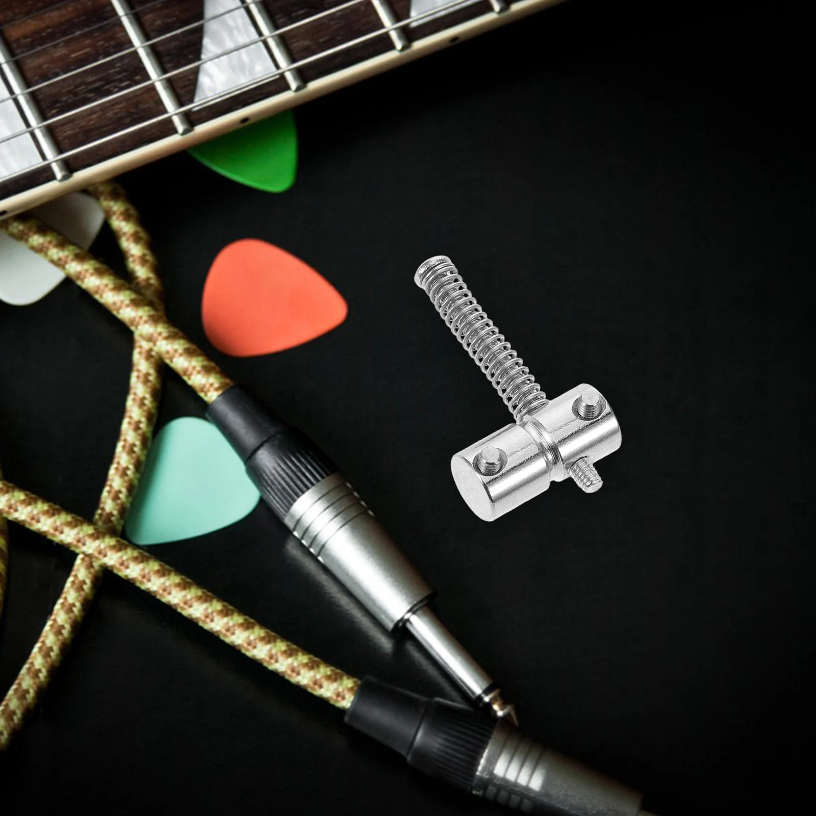 1 قطعة مسامير قفل السرج باس سبائك الزنك الغيتار الكهربائي جسر استبدال لنظام تريمولو المسمار المعدني لوازم الغيتار #3