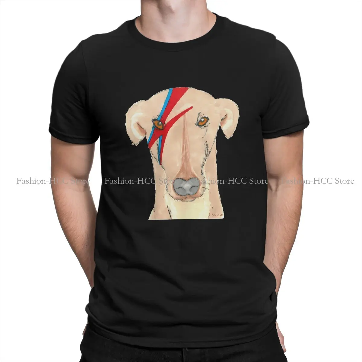 Geryhound Greyhounds Dog TShirt for Men Ziggy Stardog Soft Casual Tee T Shirt Novelty New Design