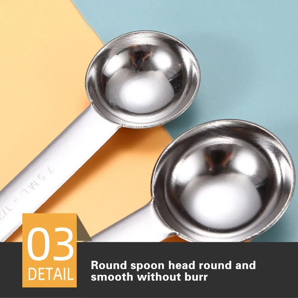 6/7pcs Stainless Steel Measuring Spoons Multipurpose Creative Baking Cooking Seasoning Measuring Spoons Kitchen Accessories