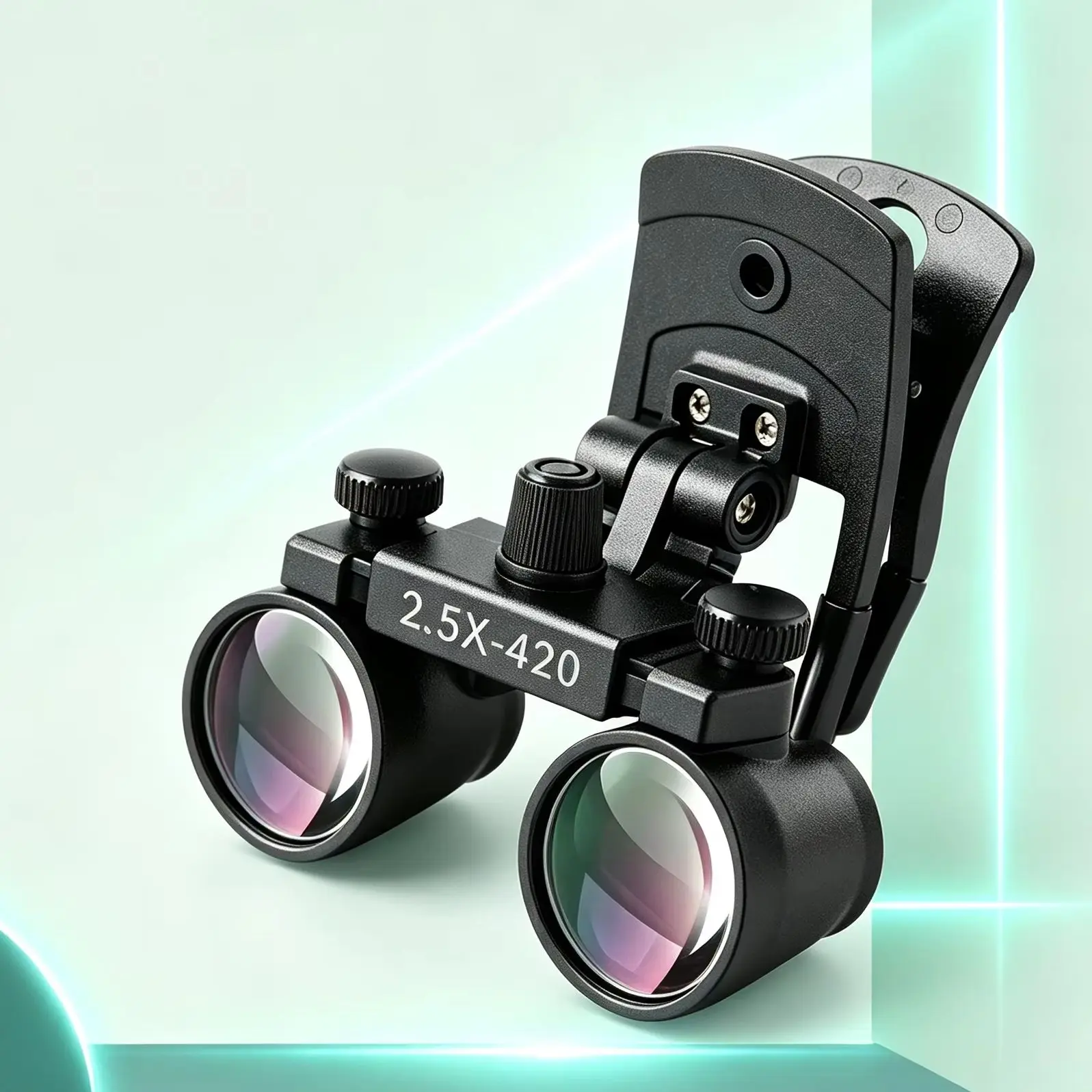 Magnifier Clip-on Loupes 2.5x Magnification Universal Binocular Magnifying Glass Optic