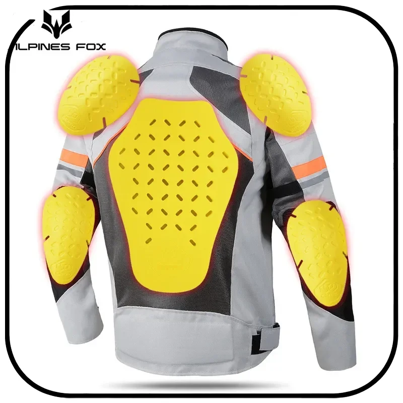 

Lightweight Motorcycle Riding Jacket Built In EVA Protective Pads Back Shoulder Elbow Knee Guards For Motorbike Riders
