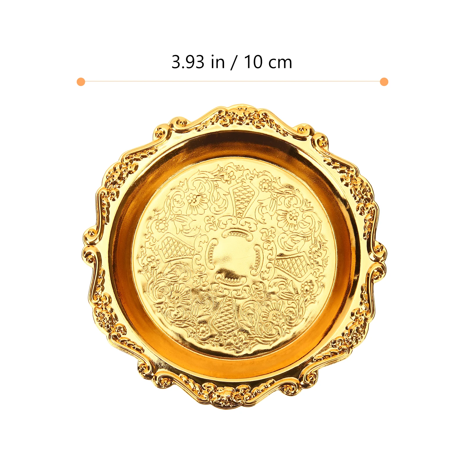 

6pcs Snack Plates 4 Inch Mini Food Tray Vintage Style Serving Dish Party Platter Fruit Nut Dry Tray Decorative Kitchen Bar
