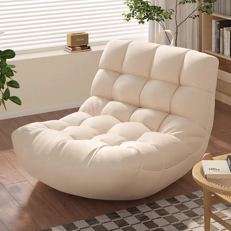 Modern Electric Lazy Sofa Leisure Sofa L-Shape For Living Room Tatami Balcony Lounge Chair