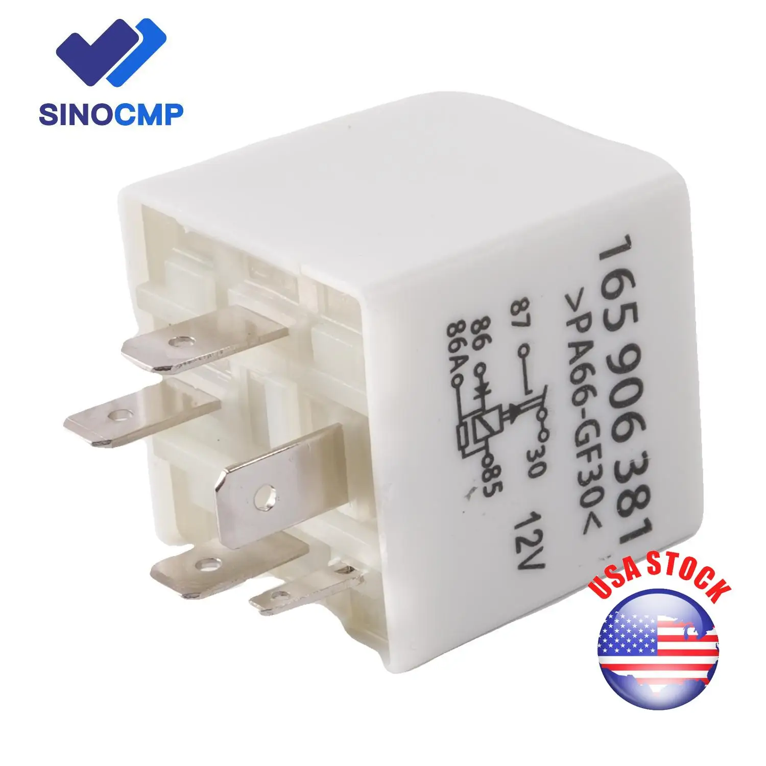 

SINOCMP 165906381 8D-X-200001 12V Relay Control Unit Plastic & Metal Material For 1999-2002 Volkswagen Jetta Golf Audi A4