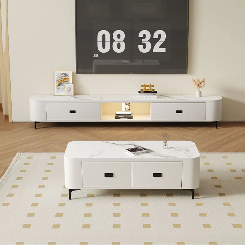 Trendy Italian Tv Stand European Modern Aesthetic Luxury Mueble Tv Nordic Vintage Storage Muebles Living Room Furniture