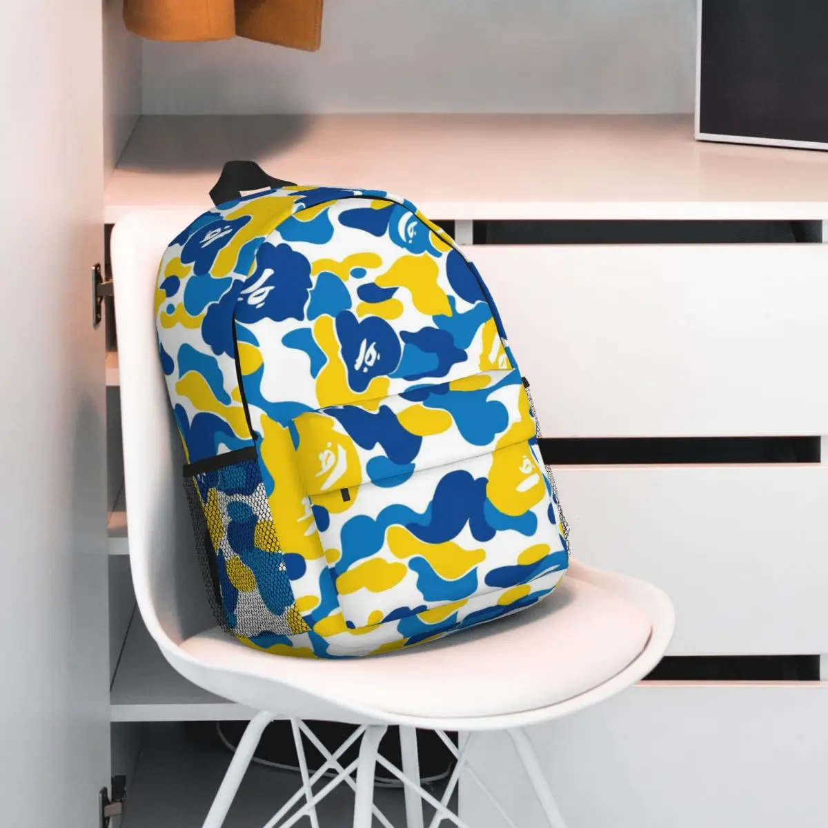 APE-Bape-Sac à Dos Étanche de Grande Capacité pour Ordinateur Portable, Cartable de Voyage, 15 Pouces, Nouvelle Mode