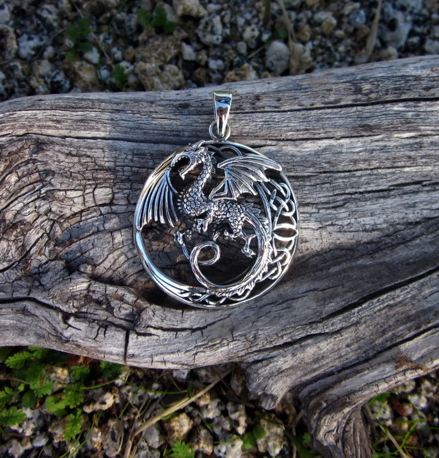 12pcs Dragon Pendant necklace