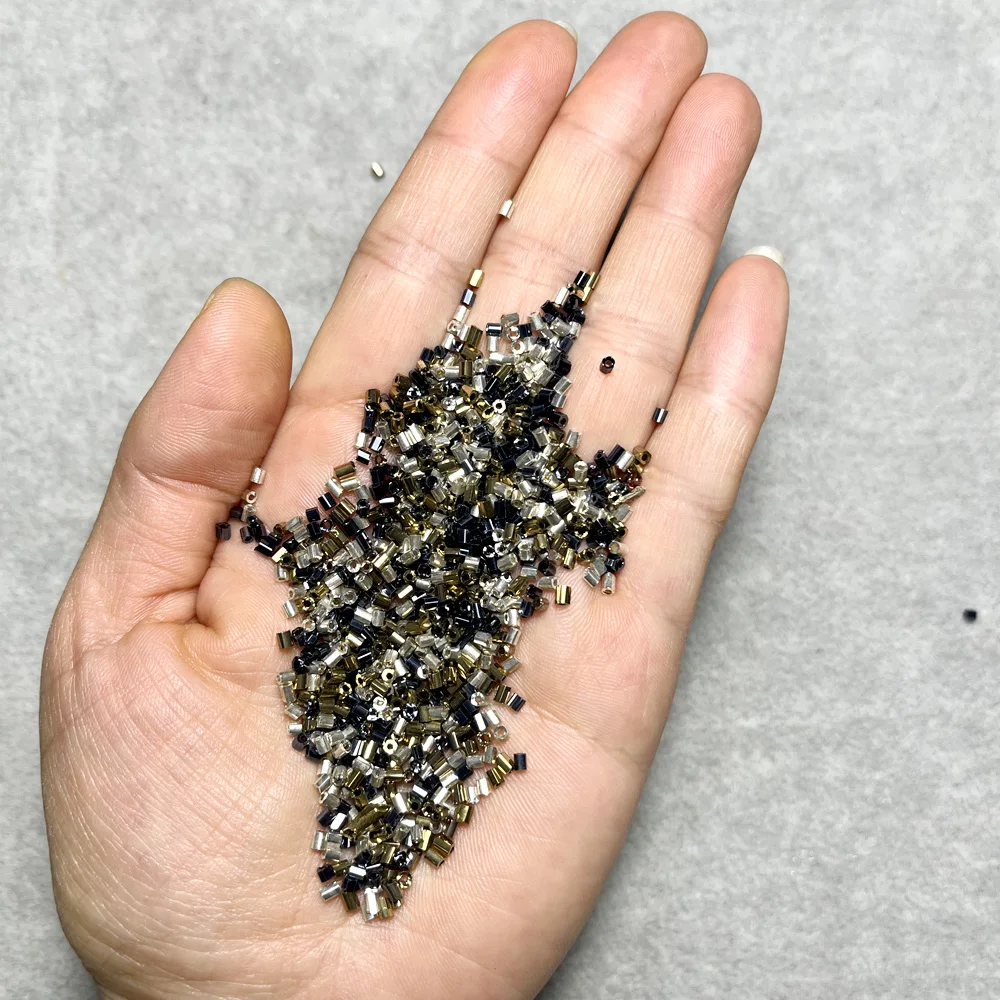 Image 4: Olingart multicolore en vrac 2*3mm 530 pièces/lot cylindrique verre graine aiguille perles collier Bracelet pour la fabrication de bijoux à bricoler soi-même