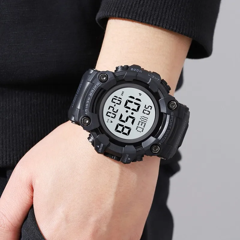 SKMEI 1968 Fashion Sport Watch For Men Stopwatch LED Digital Watches Military Electronic Wristwatches Waterproof