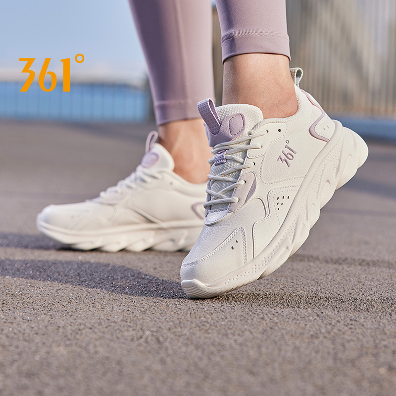  361 Degrees Women's Running Sports Shoes Shock Absorption Rebound All-match Fashion Comfortable Sneakers Male 682232237 