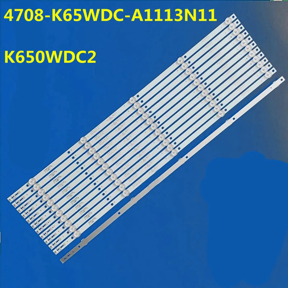 3VLED Backlight Strip 5Lamp K650WDC2 4708-K65WDC-A1113N21 A1213K01 For 65PUF6023 65PUF6263/T3 65HFF5358/T3 AOC 65U810 MG65UBL