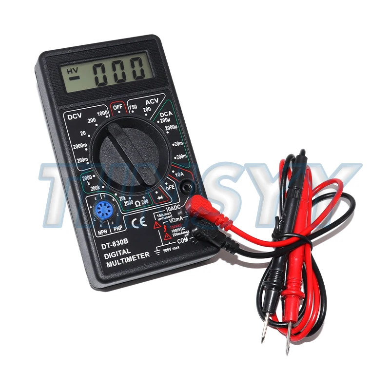 DT830B AC/DC LCD Digital Multimeter 750/1000V Voltmeter Ammeter Ohm Tester High Safety Handheld Meter Digital Multimeter
