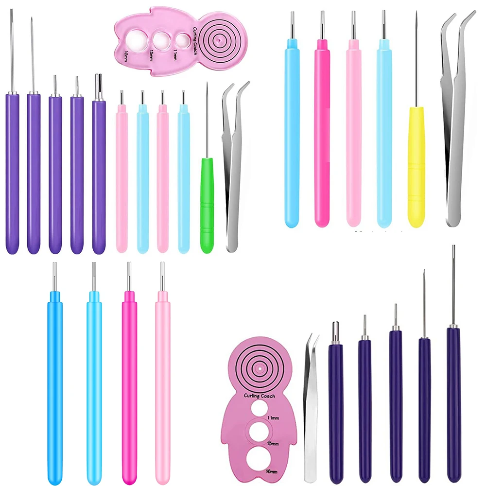 Paper Quilling Tools Scrape Rolling Curling Needle Pen Creative Hand Made Pattern Sticker Tool DIY Handmade Fittings