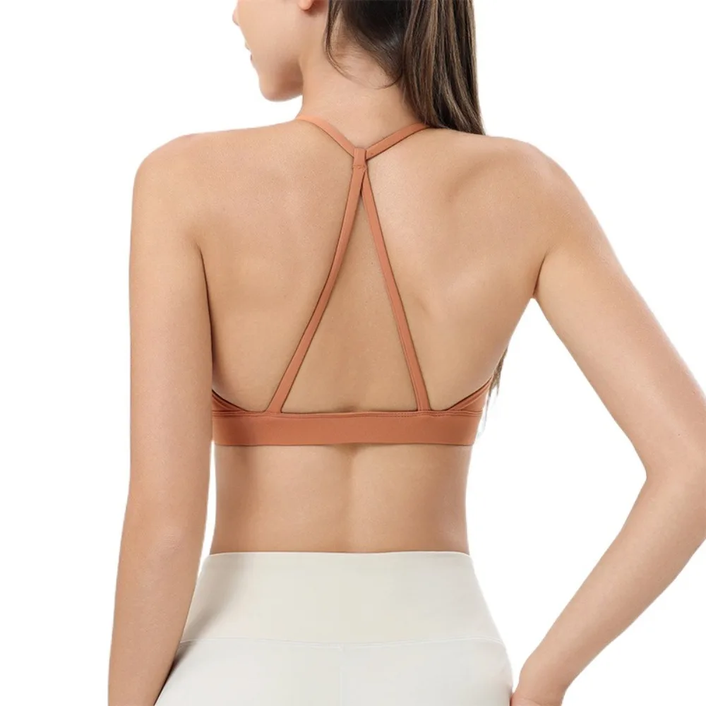 

Fitness Crop Top Beauty Back Sports Bra Shockproof Anti Sagging Yoga Underwear Breathable Comfortable Training Fitness Bra Girls