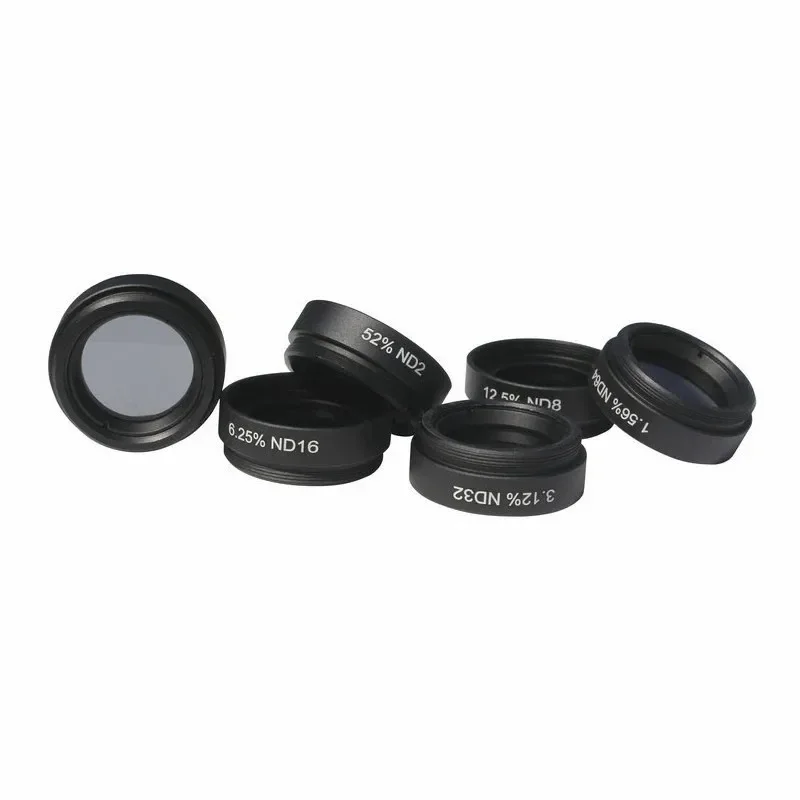 1,25-Zoll-ND-Filter, astronomische Teleskopokularlinse, neutrale Dichte, mittlere graue Dichte, ND2, ND4, ND8, ND16, ND32, ND64