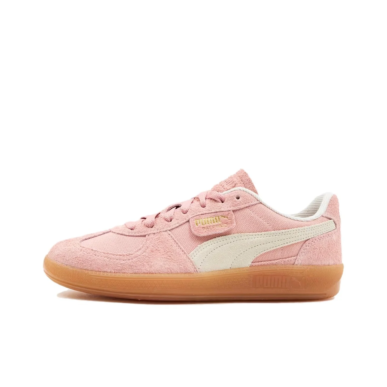 PUMA Palermo Abrasion Resistant Abrasion Resistant Low top German Army Trainers Unisex Pink White 396841-10