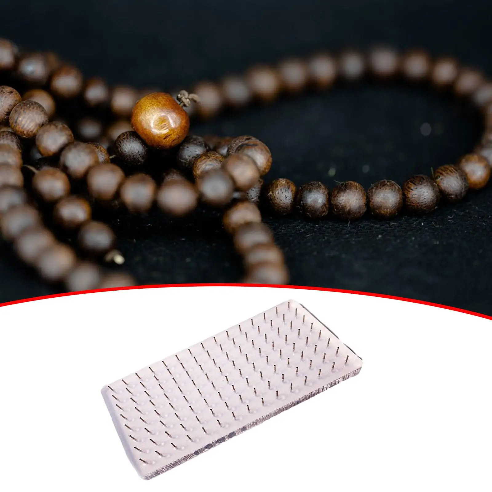 Bead Rack Bead Board Showing Rack Women Craft Mothers Day Gift Valentine's Day Acrylic Wood Bead Polish Board Rudraksha Mala