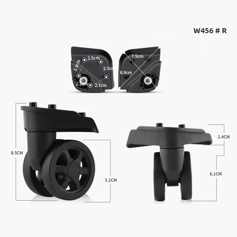 W456: La Mejor Rueda de Maleta Universal para Viajes Sin Ruidos y con Durabilidad Extendida