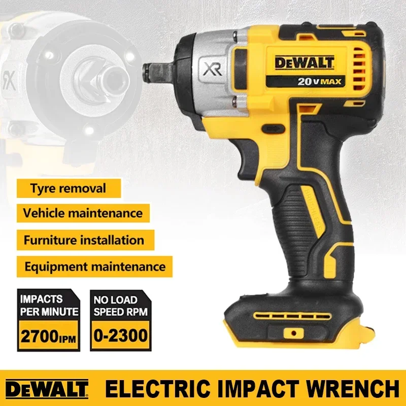 Dewalt DCF880 2300RPM Cordless Impact Wrench 203N.m Compact Electric Wrench Recharge Power Tools For Dewalt 20V Battery