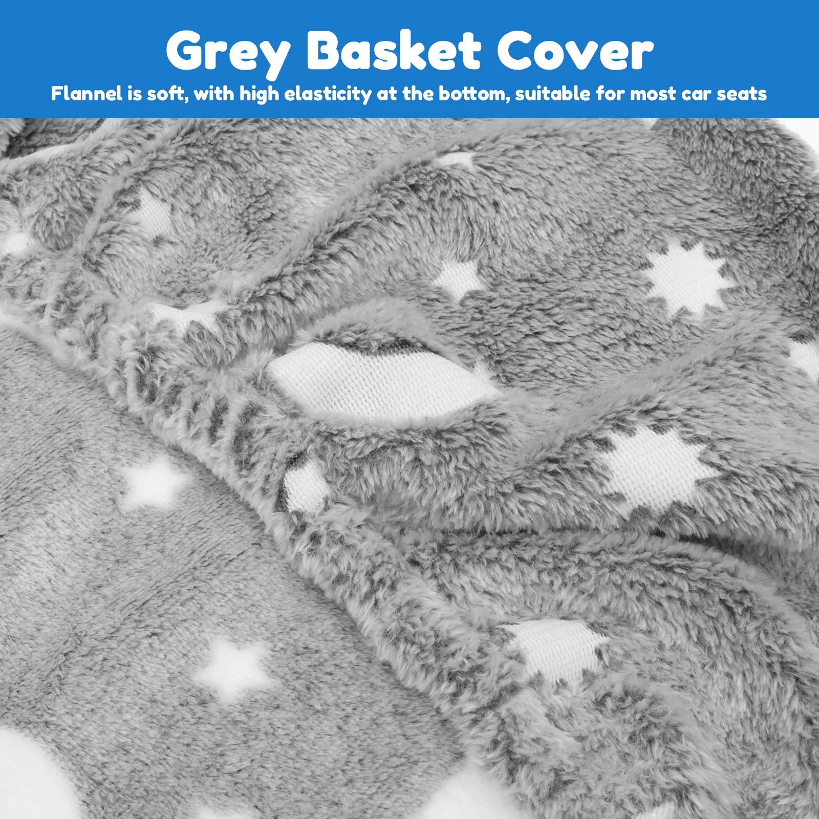 غطاء مقعد سيارة عالمي للأطفال من الفلانيل الناعم غطاء مظلة مقعد السيارة مع نافذة شبكية قابلة للتنفس لحديثي الولادة والبنات والأولاد #4