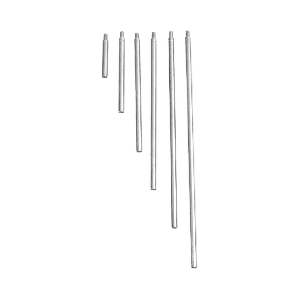 6-Piece Indicator Rod Kit for For dial Indicators Featuring M2.5 Thread Compatibility and Extended Depth Capability