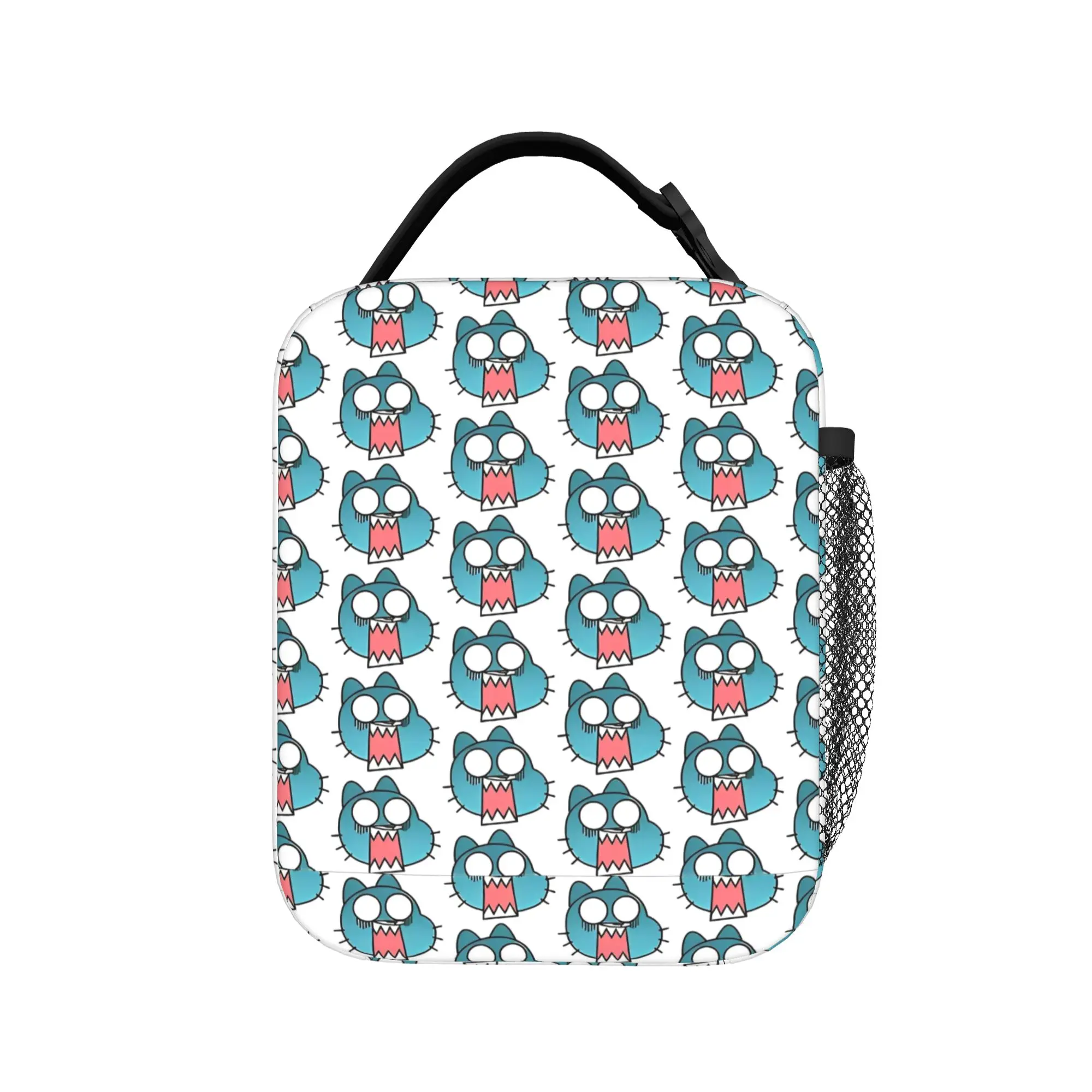 Cute Cartoon Comedy Insulated Lunch Bags Thermal Bag Lunch Container The Amazing World Of Gumballs  Large Tote Lunch Box
