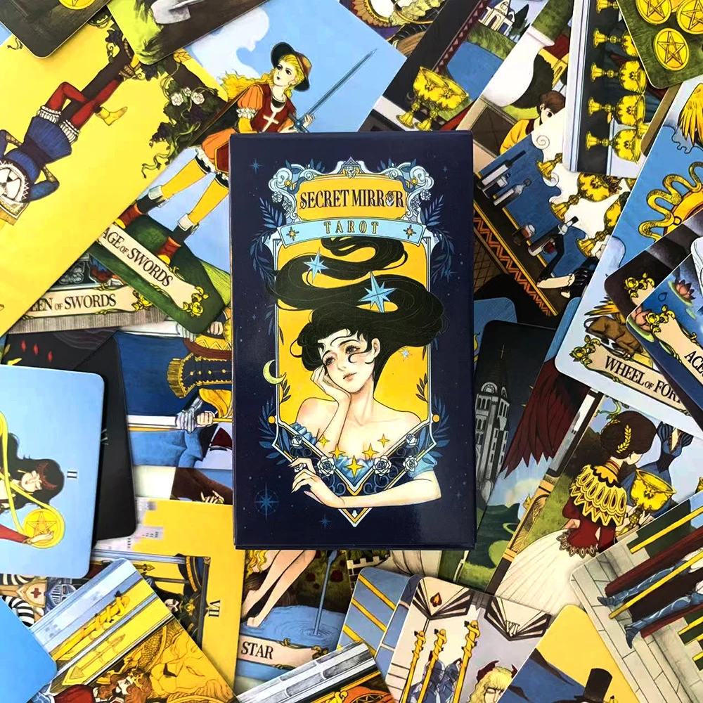 

Колода карт Таро Secret Mirror, 78 шт., с целебной энергией, способной осветить тени и свет жизни, идеально подходит для путешествий, медитации.