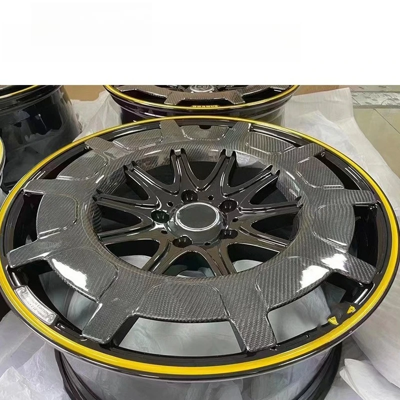 For G Class W464 W463 Wheels W463a Carbon Fiber Material Custom Hub to Map Custom 2122 23 24 Inch Wheels Hubs Car Auto Parts