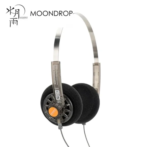 MOONDROP Auriculares intrauditivos con estilo antiguo, controlador dinámico grande de 40 mm, enchufe HiFi IEM de 0,78-2 pines y 3,5 mm