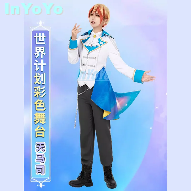 InYoYo Tenma Tsukasa Cosplay Project Sekai Costume PJSK Wonderlands×Showtime Fashion Uniform Suit Halloween Party Outfit Unisex