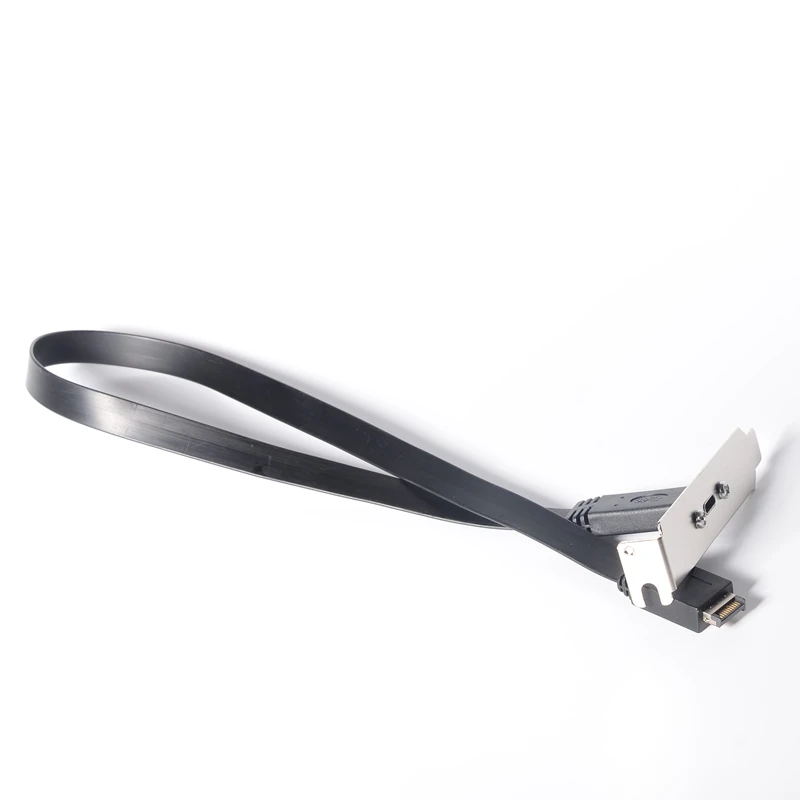 USB 3.1 전면 패널 헤더 E 타입 수 USB-C C 타입 암 마더보드 확장 케이블 커넥터 와이어 코드, 30cm 50cm 80cm