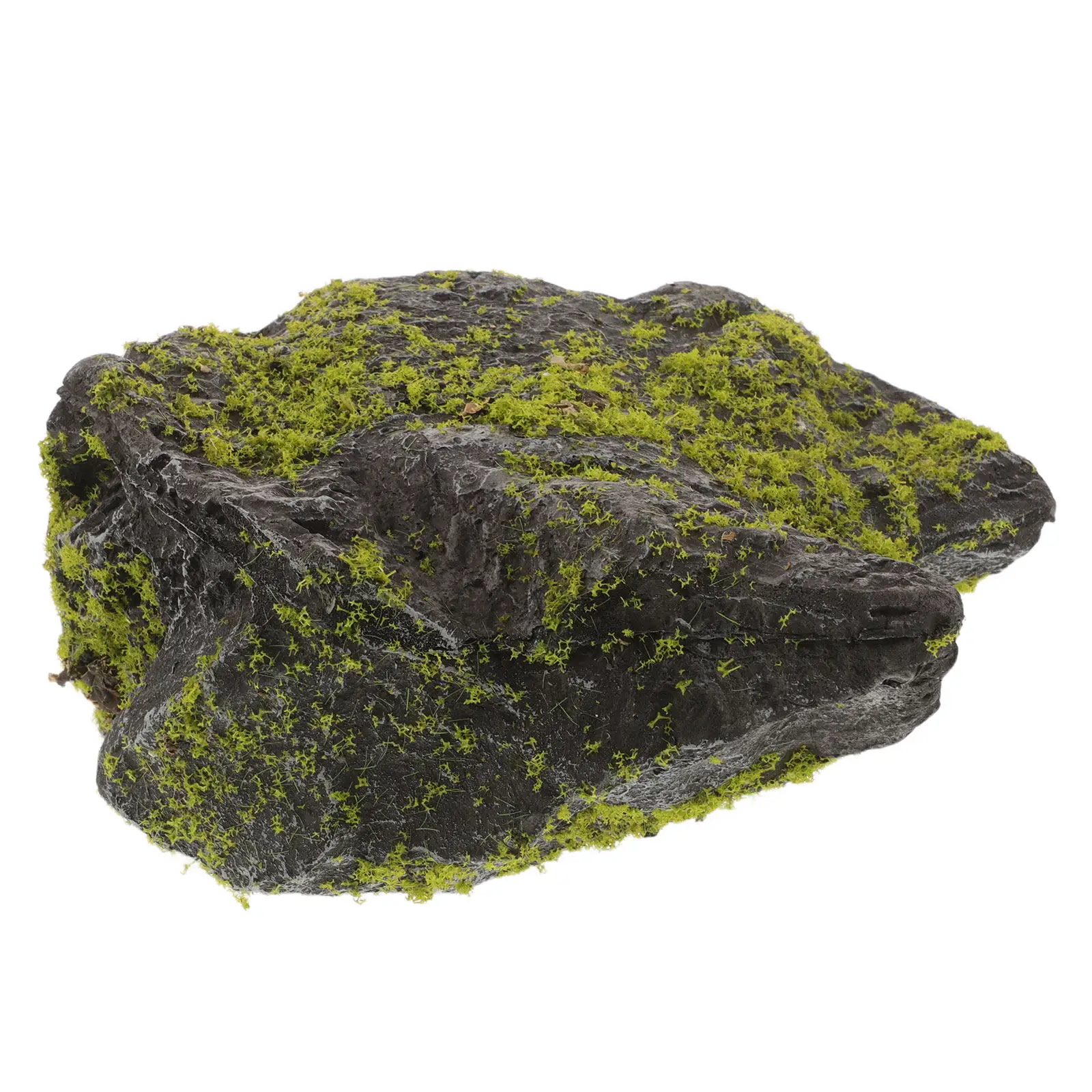 Realistic Artificial Moss Rocks Green Moss Covered Decorative Faux Stones for Fairy Garden Floral Arrangement Vase Filler Micro