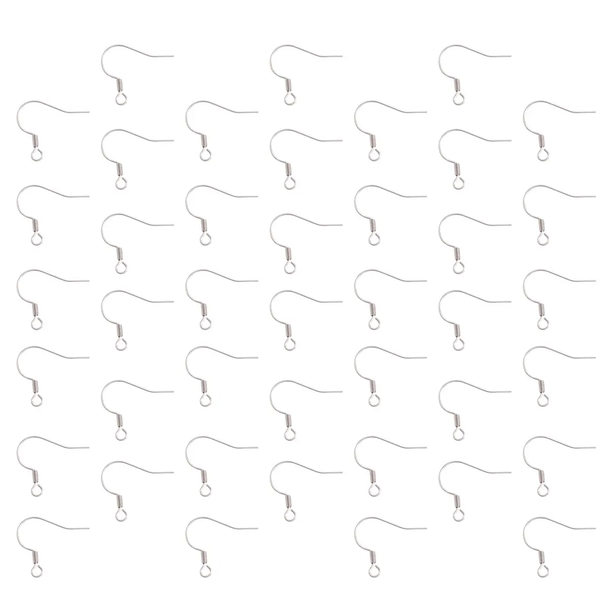

100Pcs Stainless Steel Earrings DIY Accessories Smooth Surface Lightweight Handmade Jewelry for Woman Girl Earrings Accessories